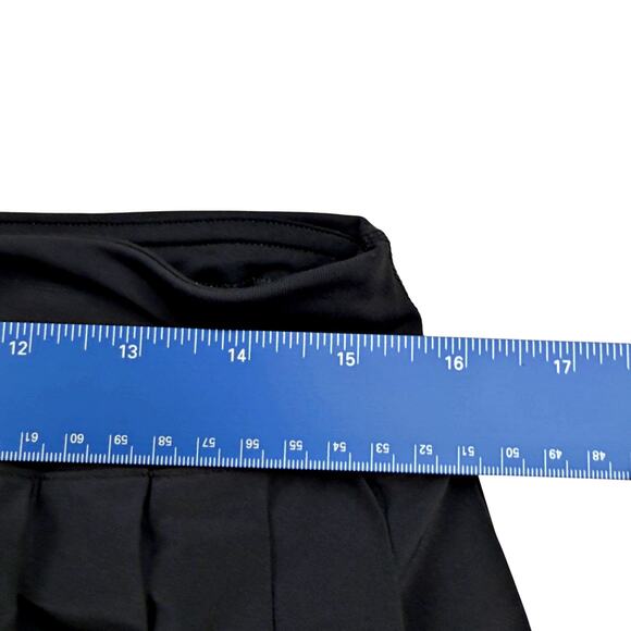 Lululemon Sz 10 Side-Pleat High-Rise Tennis Black Skirt - Picture 7 of 10